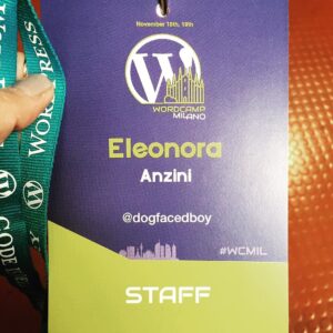 Badge WordCamp Milano 2017