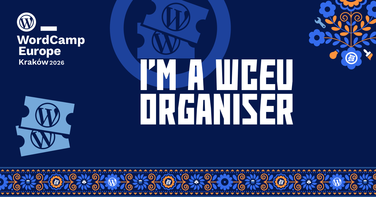 Organizer 2026 - FB Post & Featured Image WordCamp Europe 2026 Organizer